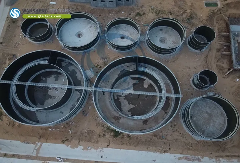 Customized Factory Industrial Water Storage Big Volume 1000000 Litre Glass Fused to Steel Water Tank