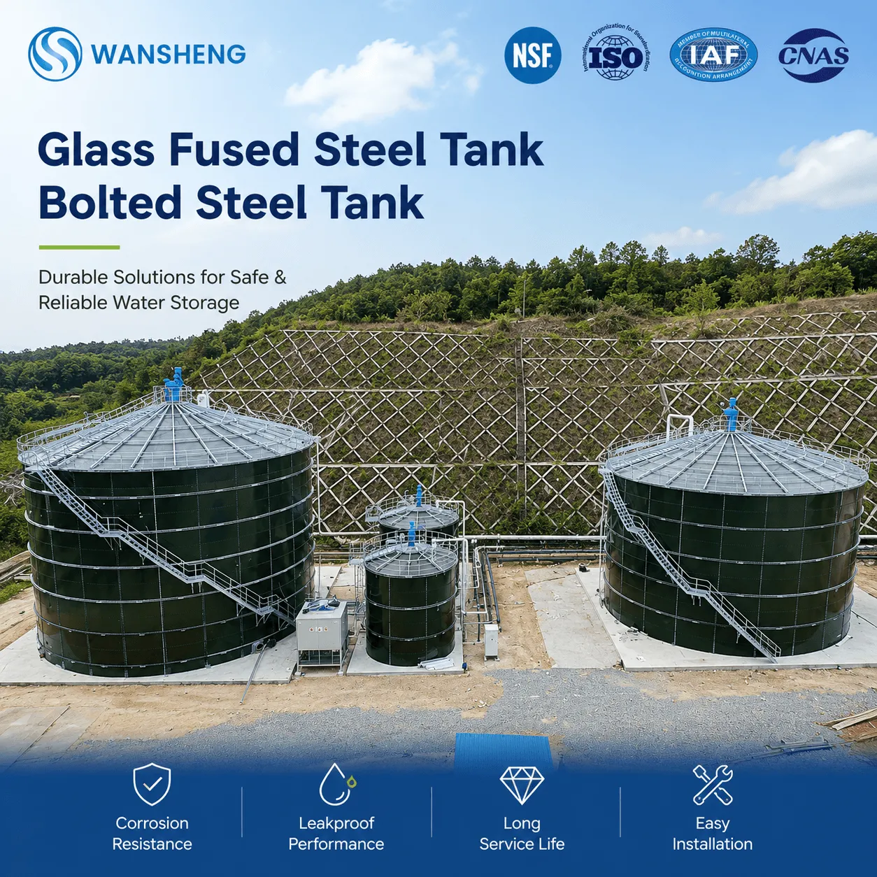 Glass Fused Steel Tank Bolted Steel Tank