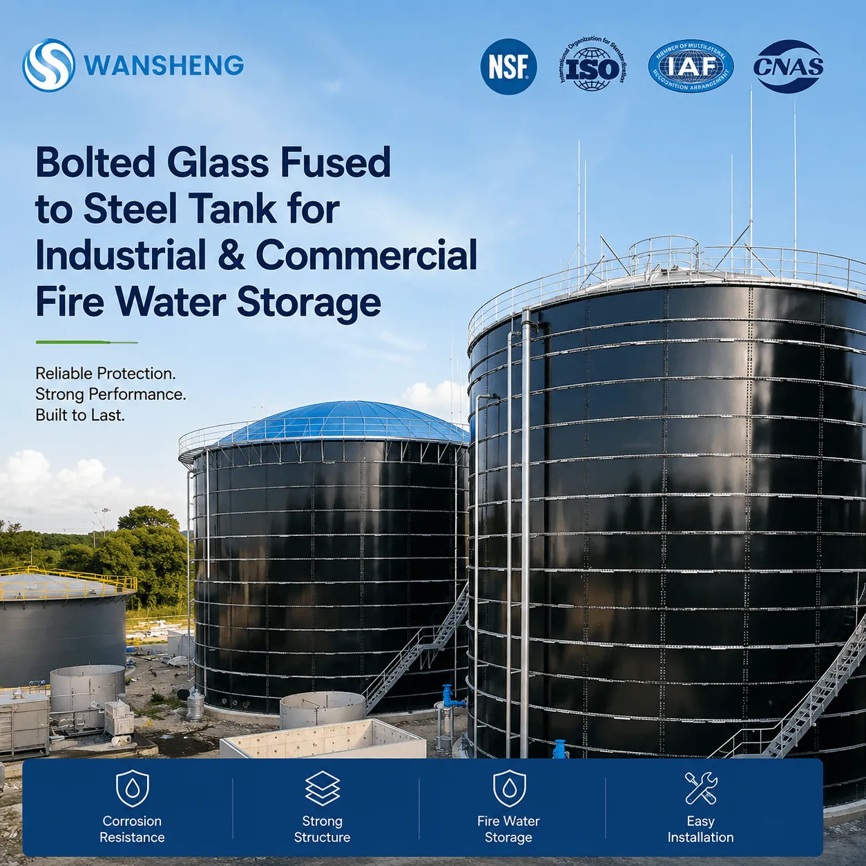 Glass Fused to Steel Drinking Water Storage Tanks