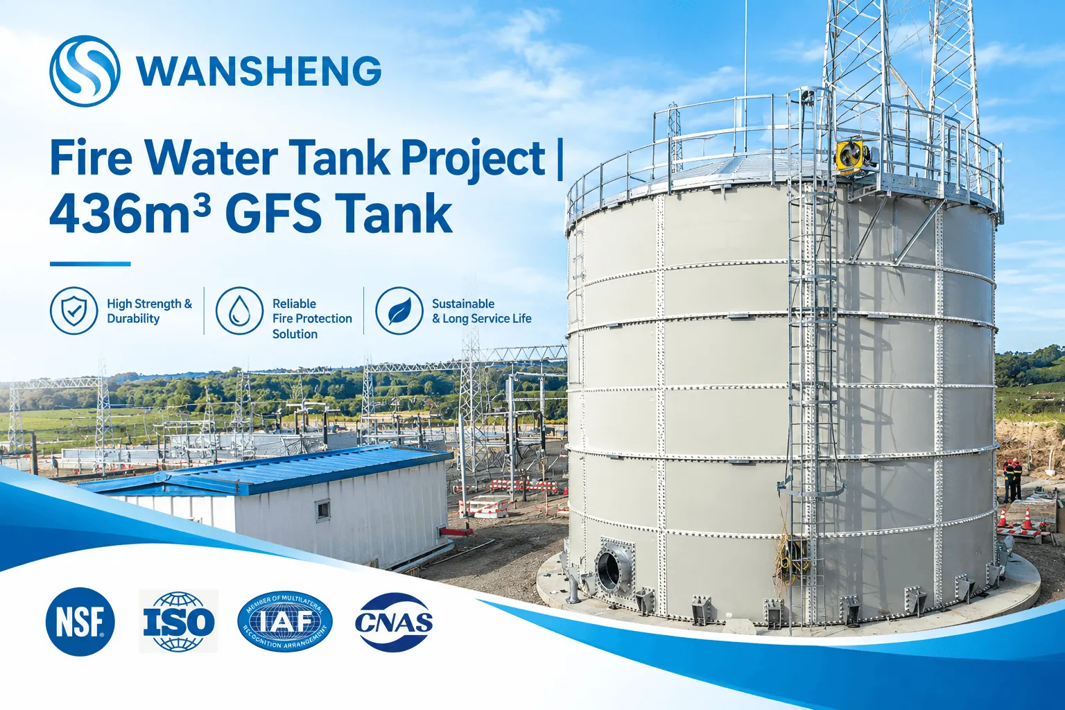 Fire Water Tank Project | 436m³ GFS Tank