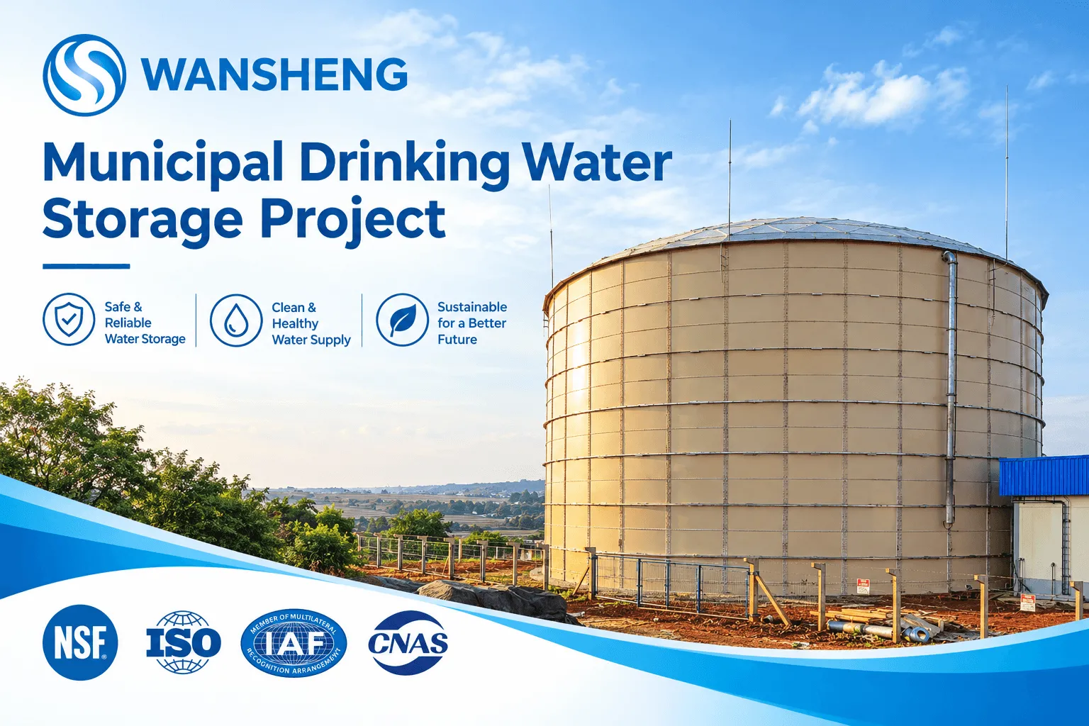 Municipal drinking water storage project