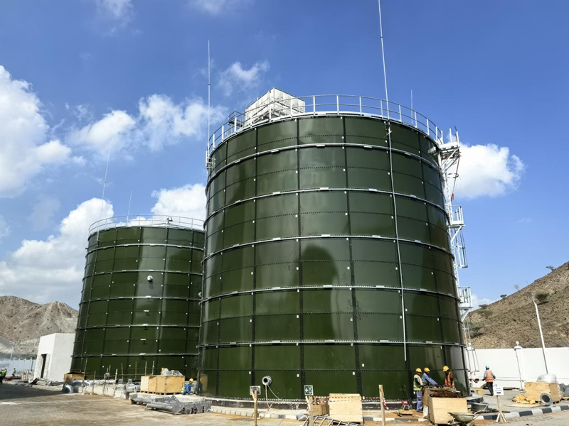 Fire water tank project for building materials factory